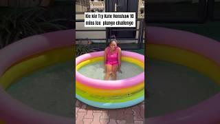 Kie kie Try Kate Henshaw 10 mins Ice  plunge challenge. #kiekie #kiekietv