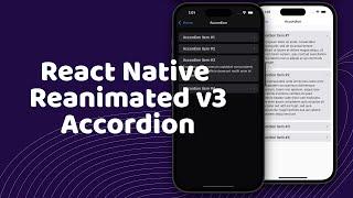 React Native Reanimated Accordion