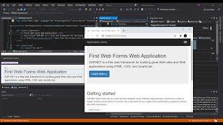 ASP.NET Web Forms in Visual Studio 2019(Getting Started)