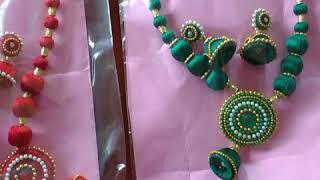 Savi creations silk thread jewellery.