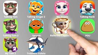 Talking Tom,Italian Brainrot,Merge Fellas,Talking Ben,POU,Sprunki Incredibox,My Hank,Angela,Ginger