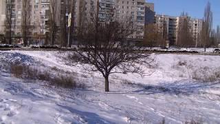 Кременчуг зимой, замерзший город