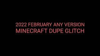 2022 february 1.12.2 - 1.17 minecraft DUPE GLITCH (READ DESCRIPTION)