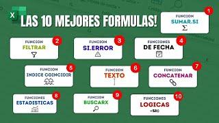 DOMINA EXCEL con las 10 FORMULAS ESENCIALES para ser EXPERTO | Curso de Formulas y Funciones CLAVE