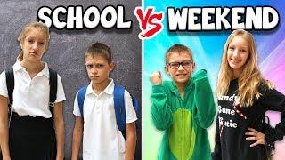 MORNING ROUTINE!!! SCHOOL DAY vs WEEKEND