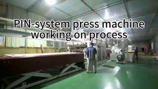 High-quality vacuum membrane press machine/profile wrapping supplier- ZHT Machinery #woodworking