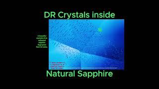 L 61 Es4 | DR Crystals Inside Sapphire  #gemology #gemstone #sapphire
