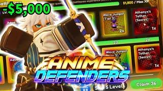 Showcasing ALL New Battlepass Items... Limit Breaker, Wave Jumpers, Tethers and more Anime Defenders