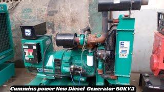 Cummins power 60kva diesel generator for sal siddiq engineering nice machine