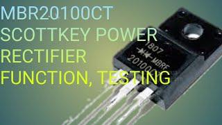 {170} How to test MBR20100CT, MB20 Series, Schottky Power Rectifier