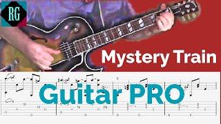  MYSTERY TRAIN - Guitar PRO TABS ON SCREEN  Advanced Fingerstyle Version