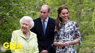 Queen Elizabeth visits Duchess Kate's garden l GMA