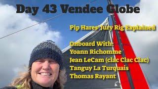 Vendee Globe Day 43 Paprec and Macif at Cape Horn while Pip Hare explains her Jury Rig. Onboads