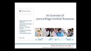 An Overview of Joanna Briggs Institute Resources