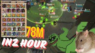 NO Boss No Rat 78 Million silver in 2 hour  [ Albion Online ]