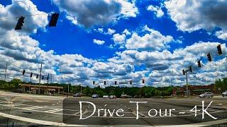 Driving Throughout Suwanee, GA - Safe Atlanta Suburb - 4K