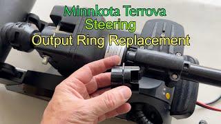 Minn kota Terrova trolling motor repair. Steering sleeve replacement. 2022 Model