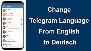 How to change Telegram language from English to Deutsch?