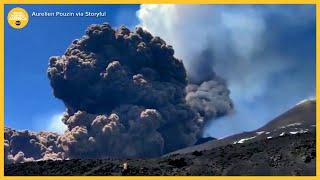 Tourists speak out after fleeing clouds of ash in Mt. Etna eruption