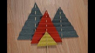 Handmade paper christmas tree