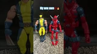 New vs old Deadpool and wolverine toys . #shorts #deadpool #wolverine #xmen #shorts #toy #foryou￼