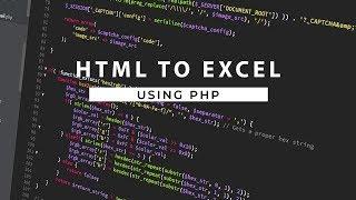 Export Data from Database to Excel using PHP