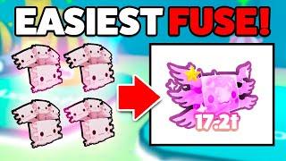 EASIEST Fusing Method to Get DM ASTRAL AXOLOTL Guaranteed - Pet Simulator X Roblox