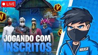 LIVE ON  FREE FIRE MOBILADOR?  4X4, CS RANKED, SALA, E RANQUEADA  JOGANDO COM INSCRITOS  +16 