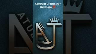 Atul Name Brand Logo Design #art #logodesignlove #brandlogo