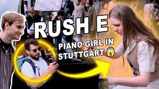 PLEASE DON'T BREAK THE PIANO! Playing Rush E in public 