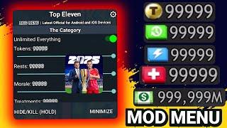 Top Eleven MOD MENU v11.2025 (UNLIMITED Tokens & Money) | LATEST Top Eleven MOD APK