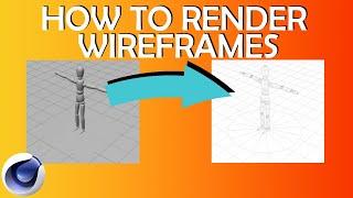 How to render Wireframes - Cinema 4D 2023