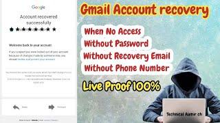 How to recover gmail password without email and phone number।। gmail account recovery kaise kare