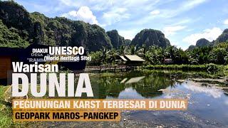 GUNUNG KARST TERBESAR DI DUNIA, Ikon Wisata Makassar Maros, Sulawesi Selatan. || Rammang - Rammang