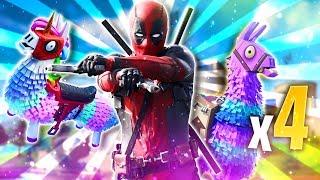 HO SBLOCCATO DEADPOOL !! 4 LAMA IN UNA PARTITA, NON ERA MAI SUCCESSO!! Fortnite