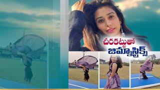 Viral Video | Gymnast Parul Arora Aces Backflip | in a Saree Like a Boss