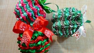 Шары на ёлку без пенопластовой основы/Ёлочные шарики своими руками /DIY Christmas Ornaments