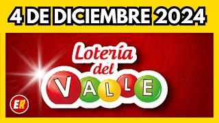 Resultado LOTERIA del VALLE miercoles 4 de diciembre 2024