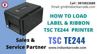 Label and Ribbon load in TSC TE244 Barcode Printer | Mindware | Service Center | TSC TE244