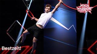 Benjamin Grams holt sich die Bestzeit! | Ninja Warrior Germany 2021