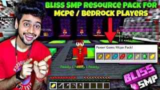 Bliss SMP Resource Pack For MCPE /Bedrock Players | PowerGems Resource Pack For MCPE