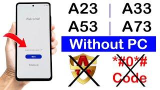 Samsung A23/A33/A53/A73  FRP BYPASS (Without Pc) Latest Security Update | ANDROID 12