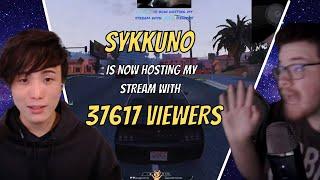 Sykkuno RAIDS Whippy with 37k viewers!