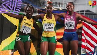 NEW RECORD!  Tina Clayton Dominates Women's 100m At World Under Twenty (U20) Championships 10.95