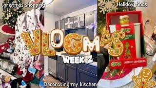 VLOGMAS WEEK2 $300 Christmas haul, decorating my kitchen, puppy finds & more!