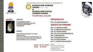 Bangalore Science Forum Talk: 2951, by Dr. Shankara Prasad