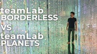 teamLab Borderless vs teamLab Planets | Which one to visit when in Tokyo?