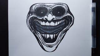 How To Draw Troll Face