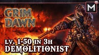 Demolitionist Leveling 1 to 50 In 3Hrs - Grim Dawn AoM