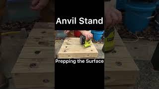 Laser engraving my logo on the anvil stand #shorts #anvilstand #laserengraving